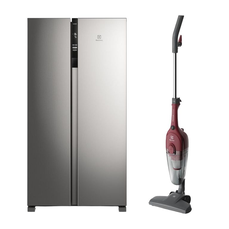 Combo Refrigeradora Side by Side 517L Efficient ERSA53V2HVG + Aspiradora vertical STK13