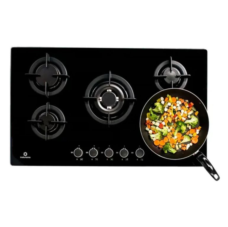 ENCIMERA EGI-905VDNEG DE 5 QUEMADORES A GAS - 90 CM