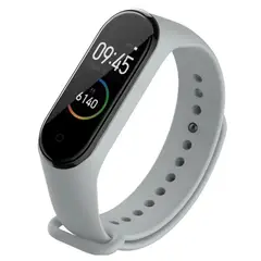 GENERICO - Correa de silicona Para Xiaomi MiBand 5- Gris