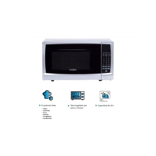 Horno microondas de 20L blanco silver - HMM20PEG.