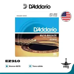 DADDARIO - EZ910 Cuerdas Guitarra Folk 011-052