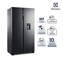 ELECTROLUX - Refrigerador Side by Side ERSA53K2HVB INVERTER 514 litros black_.