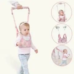 GENERICO - Arnés Caminador para Bebe con Diseño ROSADO