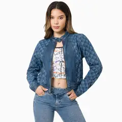 GZUCK - CASACA DENIM RING NEKSUMI STONE BLACK