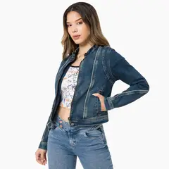GZUCK - CASACA DENIM STCH SAMMYK T SUPER GREEN ST