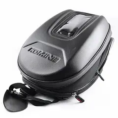 GENERICO - Maleta Tanquera Colin Para Moto Komine Diseño Carbon