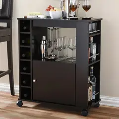 MUEBLES CRISOSTOMO - Bar Vinero de Melamina Wengue 76cm