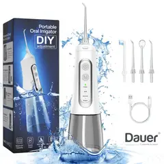 DAUER - Irrigador Bucal Eléctrico Inalámbrico Profesional Recargable