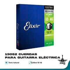 ELIXIR - 19052 Cuerdas para Guitarra Eléctrica Optiweb 10-46
