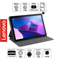 LENOVO - Tablet m10 hd 3rd generación 4gb 64gb con chip