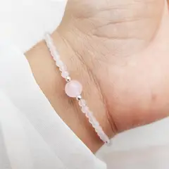 INTUERI - Pulsera Ame Cuarzo Rosa