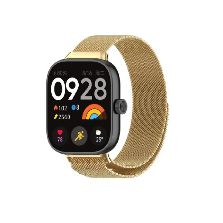 CORREA IMANTADA ACERO INOX PARA XIAOMI WATCH 4 - DORADO
