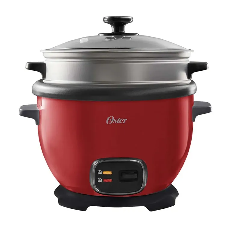 Arrocera multiusos Oster® roja con función de mantener caliente CKSTRC5730R