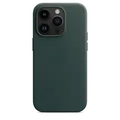 GENERICO - CASE LEATHER CUERO CON MAGSAFE PARA IPHONE 15 PRO VERDE
