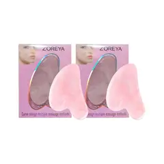 GENERICO - 2 Gua Sha Piedra natural Cuarzo rosa Jade_.