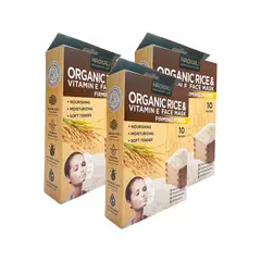 WOKALI - 3 Mascarilla Facial De Arroz 30Ml X 10 Piezas Wokali_.