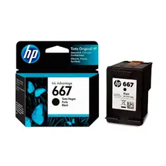 HP - Cartucho de tinta 667 original negro