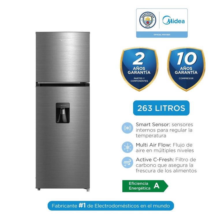 Refrigeradora No Frost 263Lts Inox MDRT385MTR46PEW