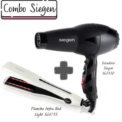 SIEGEN - Combo Plancha Alisadora Infra Red SG4755+Secadora SG3110