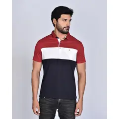 STEALTH - Polo Pique Manga Corta Hombre Bloques