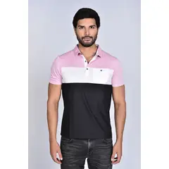 STEALTH - Polo Pique Manga Corta Hombre Bloques