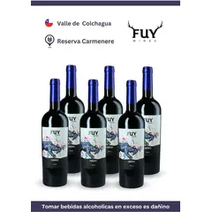 FUY - Vino Carmenere reserva pack x 6