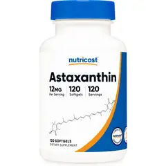NUTRICOST - Astaxantina 120 Cápsulas 12Mg Antioxidante