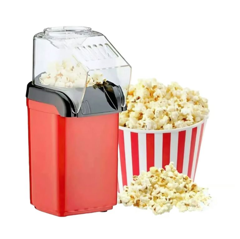Máquina para Hacer Pop Corn Sin Aceite 200W Roja