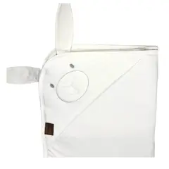EUBEBE - Colcha para Bebé Blanca Conejo con Capucha