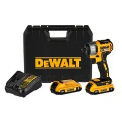 DEWALT - ATORNILLADOR DE IMPACTO DE 1/4 DE 20V INC BATERIAS