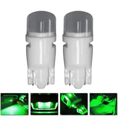 INMESOL - Bombilla Led Cerámica Luz Verde T10 2Leds 2835 SMD 12V