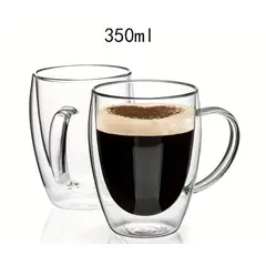 GENERICO - Taza doble pared 350ml SET 6 unidades
