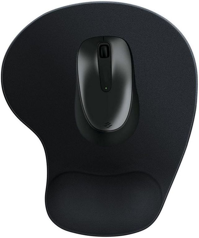 Pad Mouse Ergonomico con descansador gel NEGRO