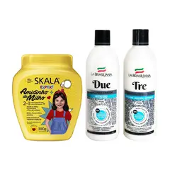 SKALA - Máscara capilar Amidinho de Milho + Shampoo + Acondicionador