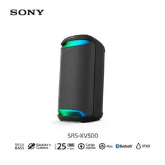 SONY - Parlante Bluetooth SRS-XV500 para fiestas con Mega Bass