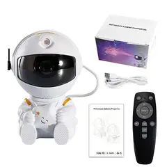 GENERICO - Proyector Astronauta Estrella Galaxia + Control Remoto Luz LED Genieka