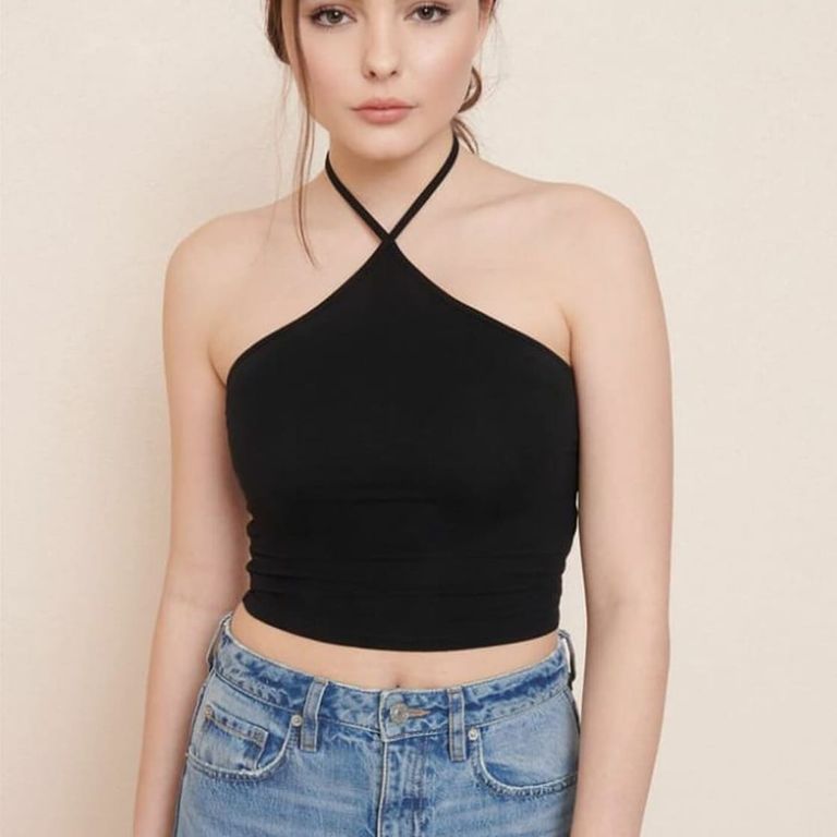 Top Basico Mujer Rip Abigail Catz Negro