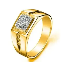 GENERICO - Anillo Elegant Gentleman Zircón Hombre Aro Accesorios Joya Genieka