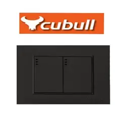 CUBULL - INTERRUPTOR DOBLE COLOR NEGRO MARCA MODELO L2-007