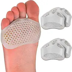 GENERICO - Almohadilla de Gel Silicona Relajante Transpirable Alivia Dolor de Pie 2 pares