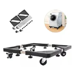 GENERICO - Base Ajustable Multifuncional con Ruedas para Electrodomésticos