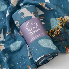 GENERICO - Manta de Muselina Suave para Bebé 100% Algodón 110 x 120 cm