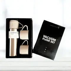 GENERICO - Set de Termo con 3 Tazas - 500 ml