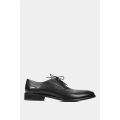 Velez - Vélez Zapatos Cordón Formal Cuero Hombre Liso Negro