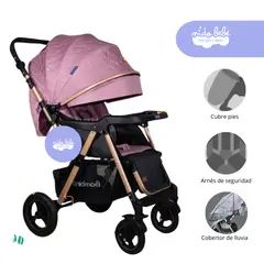 BAMBINO - Coche Cuna modelo Nonna Color Rosado