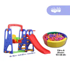 GENERICO - Centro de juegos Tobogan y Piscina de pelotas Grande