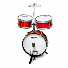 MAXTONE - Batería Acústica Nacional para niños - Rojo