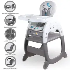 KIDS - Silla de comer gato 3 en 1 green