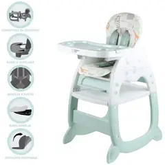 KIDS - Silla de comer gato 3 en 1 green