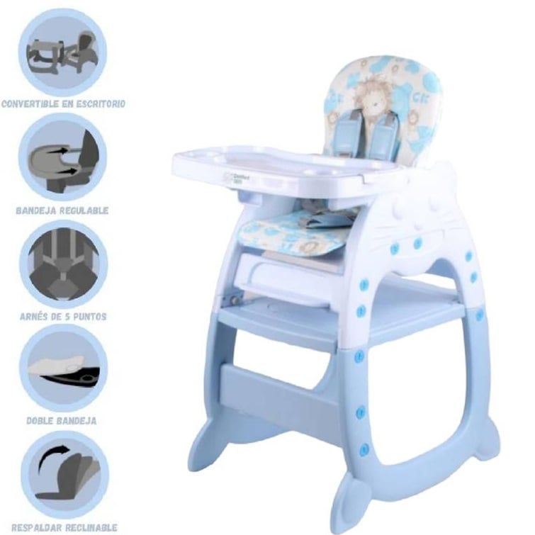 Silla de comer gato 3 en 1 green